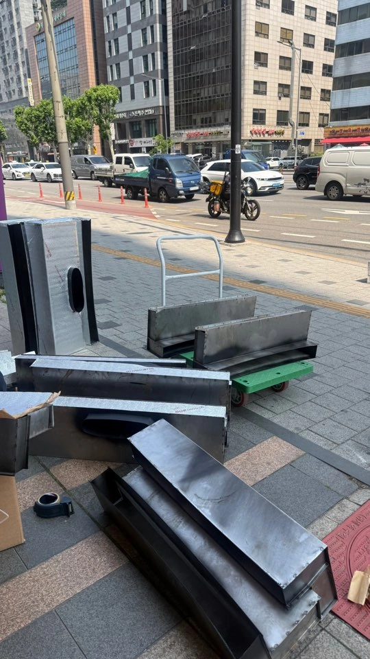 판교 전열교환기 급배기 배관 연결 (HIMPEL) 작업