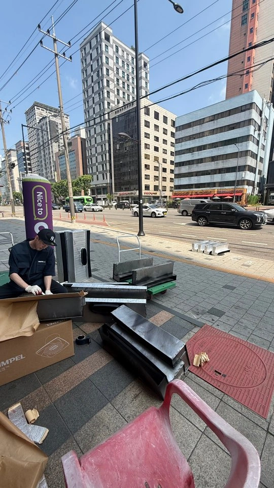 판교 환기청정기 전열교환기 급배기 배관 연결 2번째 사진