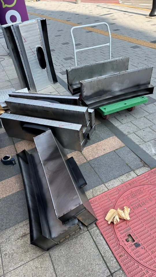 판교 환기청정기 전열교환기 급배기 배관 연결 5번째 사진